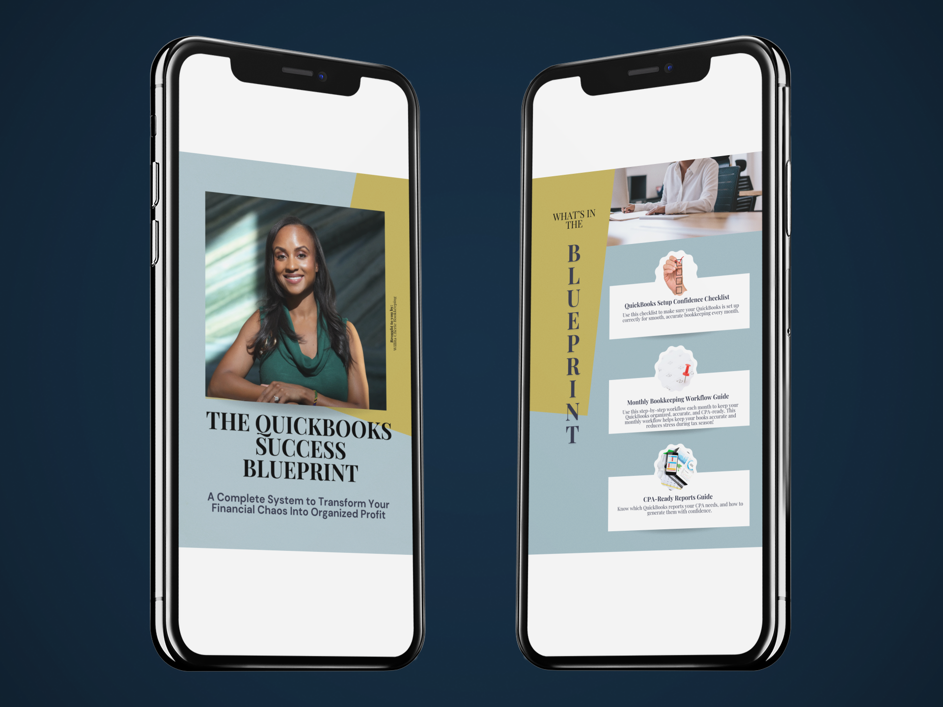 mockup-featuring-two-iphones-x-floating-against-a-solid-color-background-28764 woman smiling